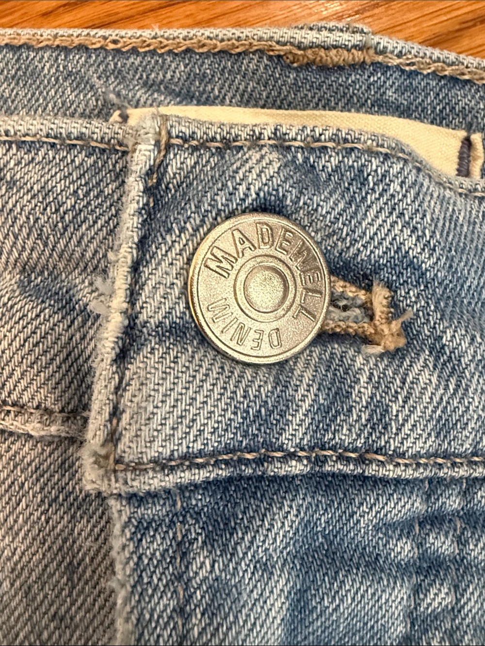 Madewell The Perfect Vintage High Rise Straight Jeans Raw Hem 29 - Picture 4 of 13